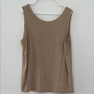 Chico's Travelers Size 3 Classic Beige Tank Top
